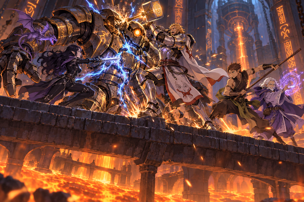 The Golem on the Causeway — Anime / JRPG