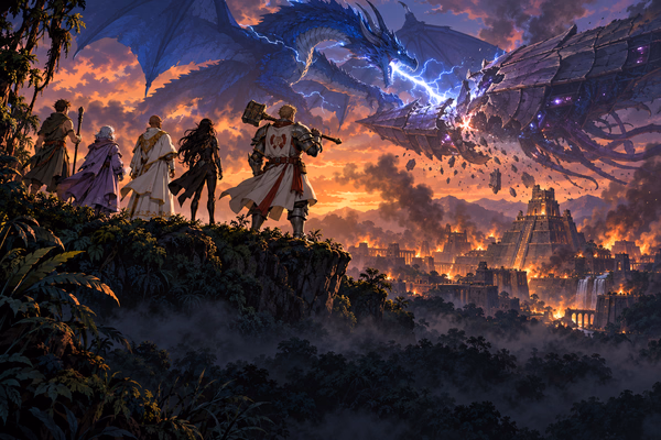 Zewatli Against the Nautiloid — Anime / JRPG