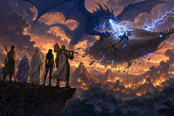 Zewatli Against the Nautiloid — Anime / JRPG