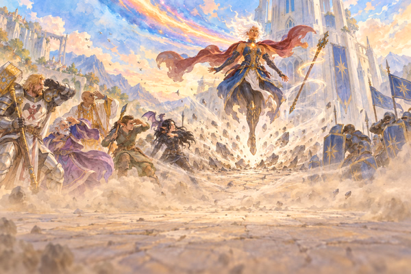 The Archmage Comes Down — Watercolour