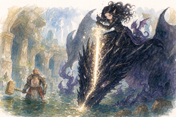 The Fall of Noxidus — Watercolour