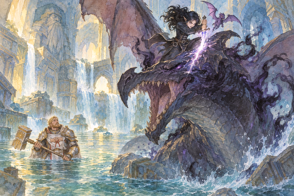 The Fall of Noxidus — Watercolour
