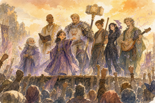 The Queen’s Victory Speech — Watercolour
