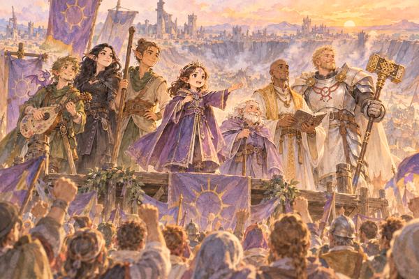 The Queen’s Victory Speech — Watercolour