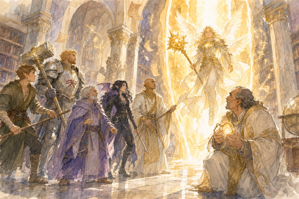 The Angel of Velaryl — Watercolour